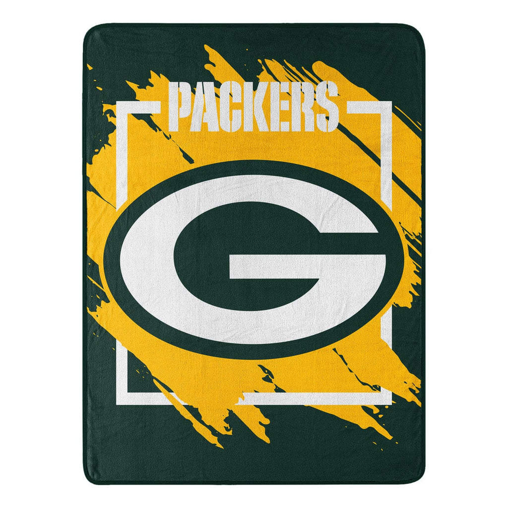 Blankets Green Bay Packers Blanket 46x60 Micro Raschel Dimensional Design Rolled 190604331478