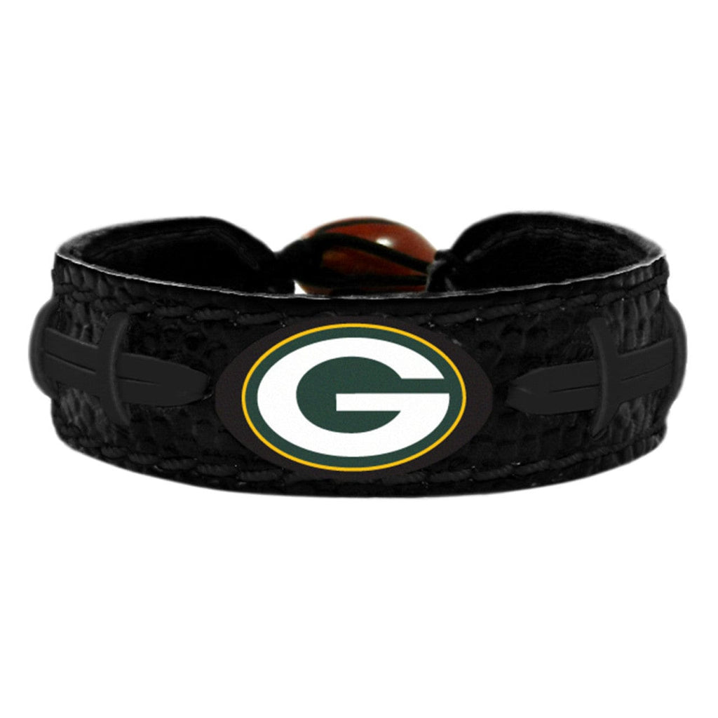 Green Bay Packers Green Bay Packers Bracelet Team Color Tonal Black Football CO 637057056904