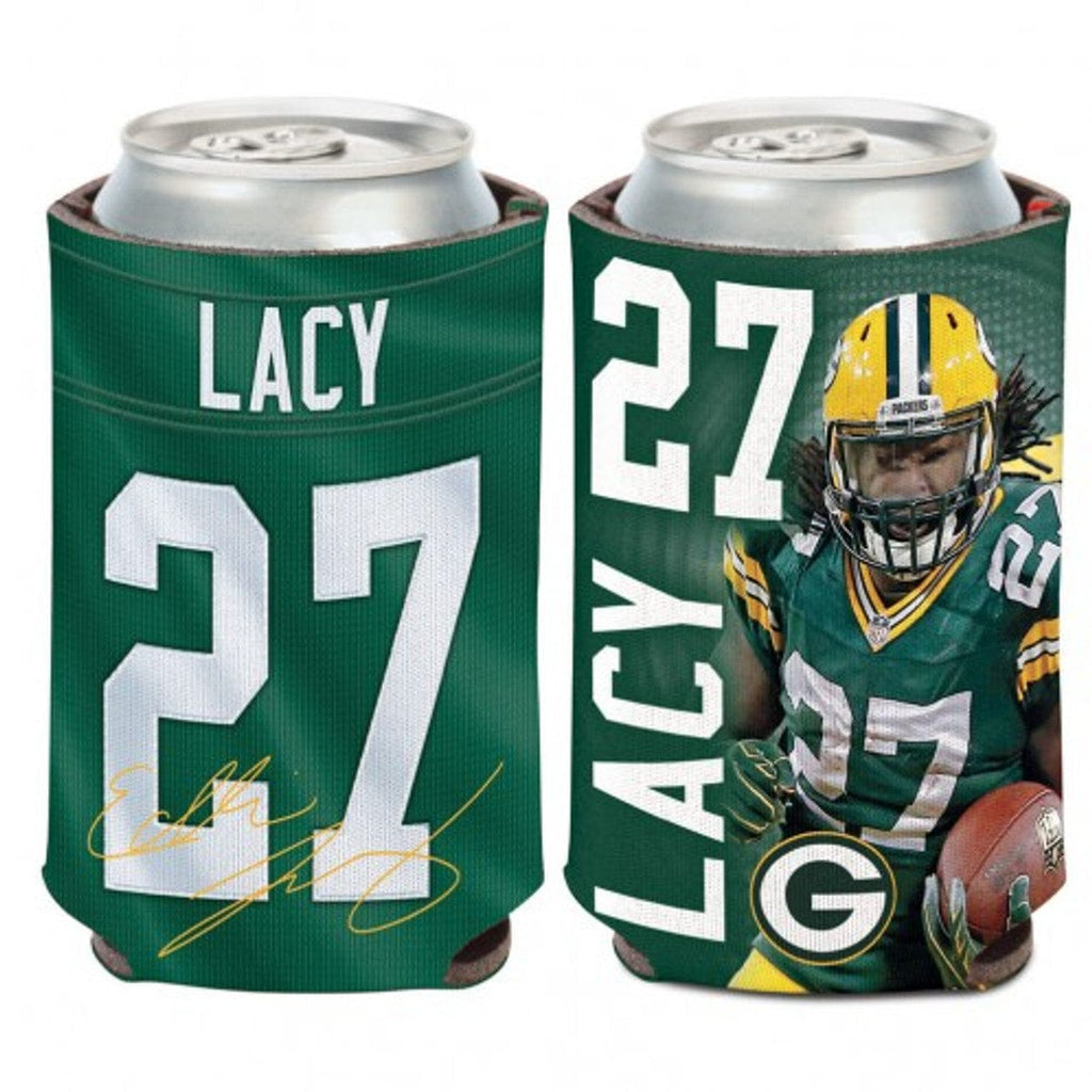 Green Bay Packers Green Bay Packers Can Cooler Eddie Lacy Design CO 032085139313