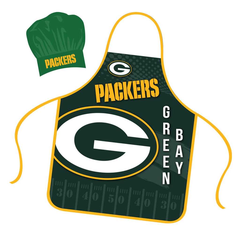 Chef Hat and Apron Sets Green Bay Packers Chef Hat and Apron Set 194688000244