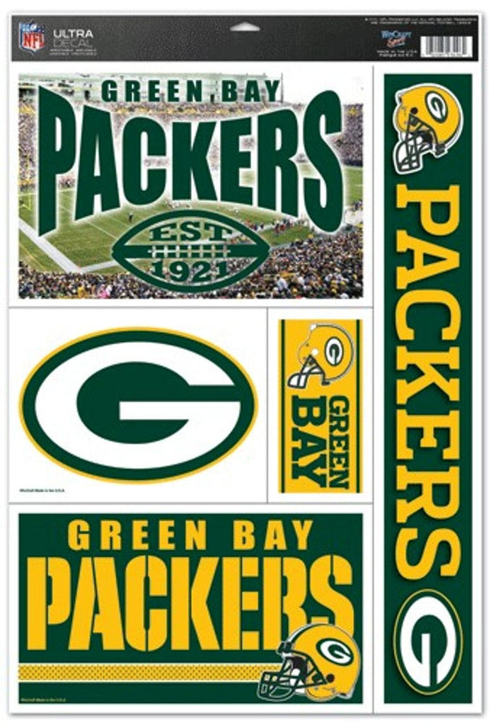 Decal 11x17 Multi Use Green Bay Packers Decal 11x17 Ultra 032085037343