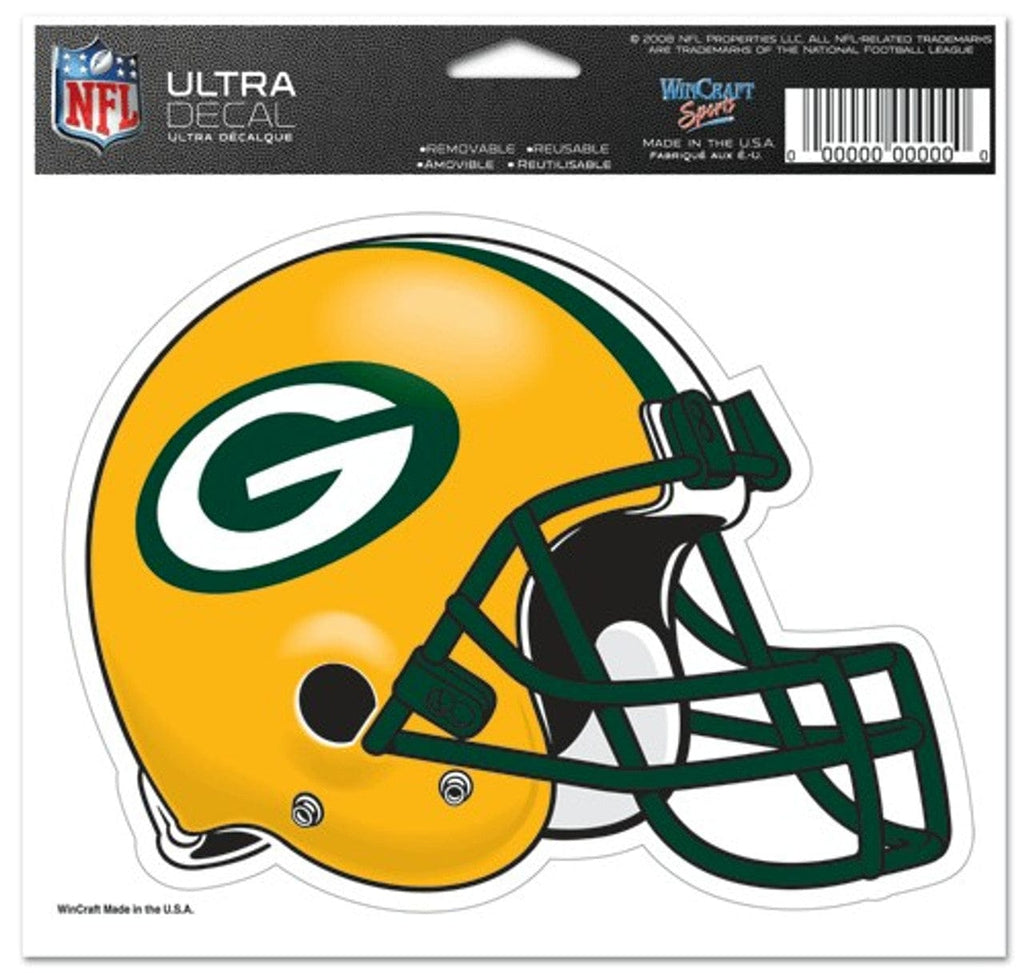 Decal 5x6 Multi Use Color Green Bay Packers Decal 5x6 Ultra Color 032085167750