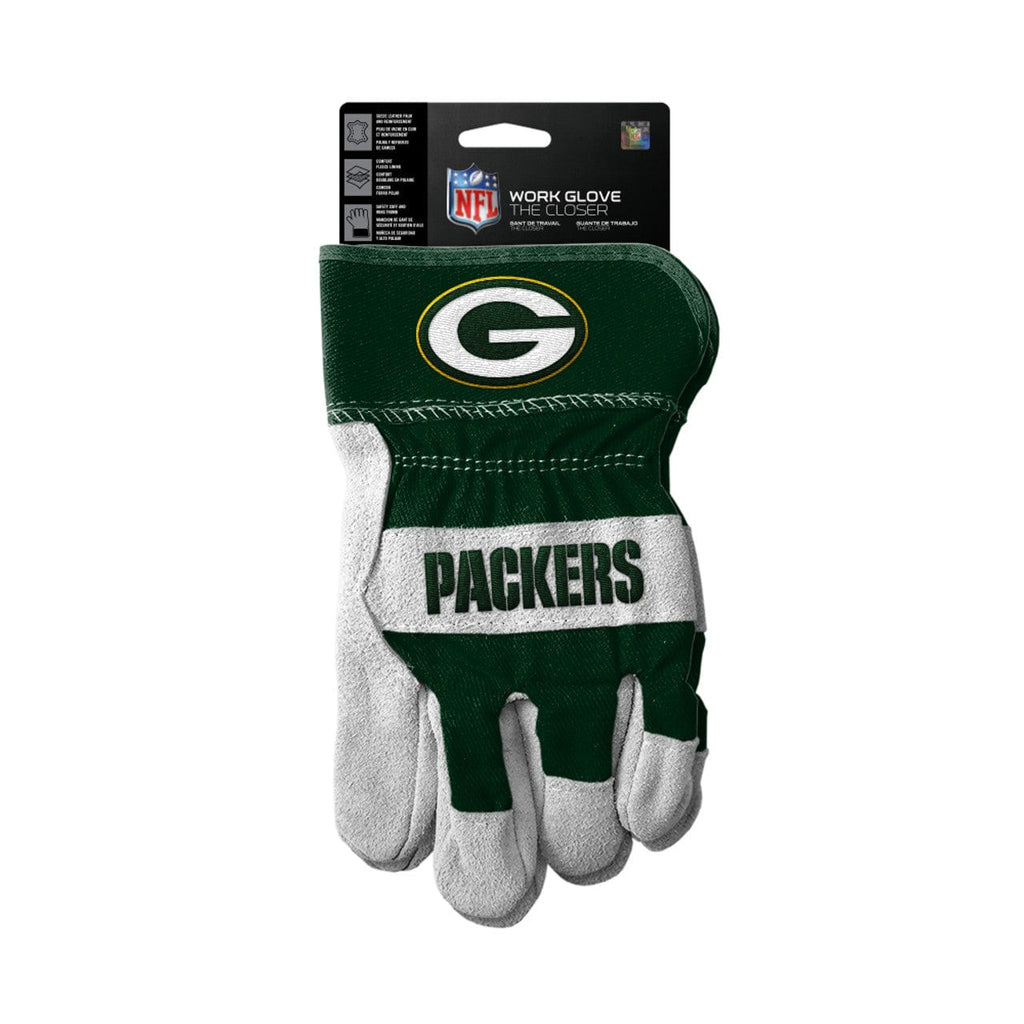 Gloves Work Green Bay Packers  Gloves Work Style The Closer Design 771831010994