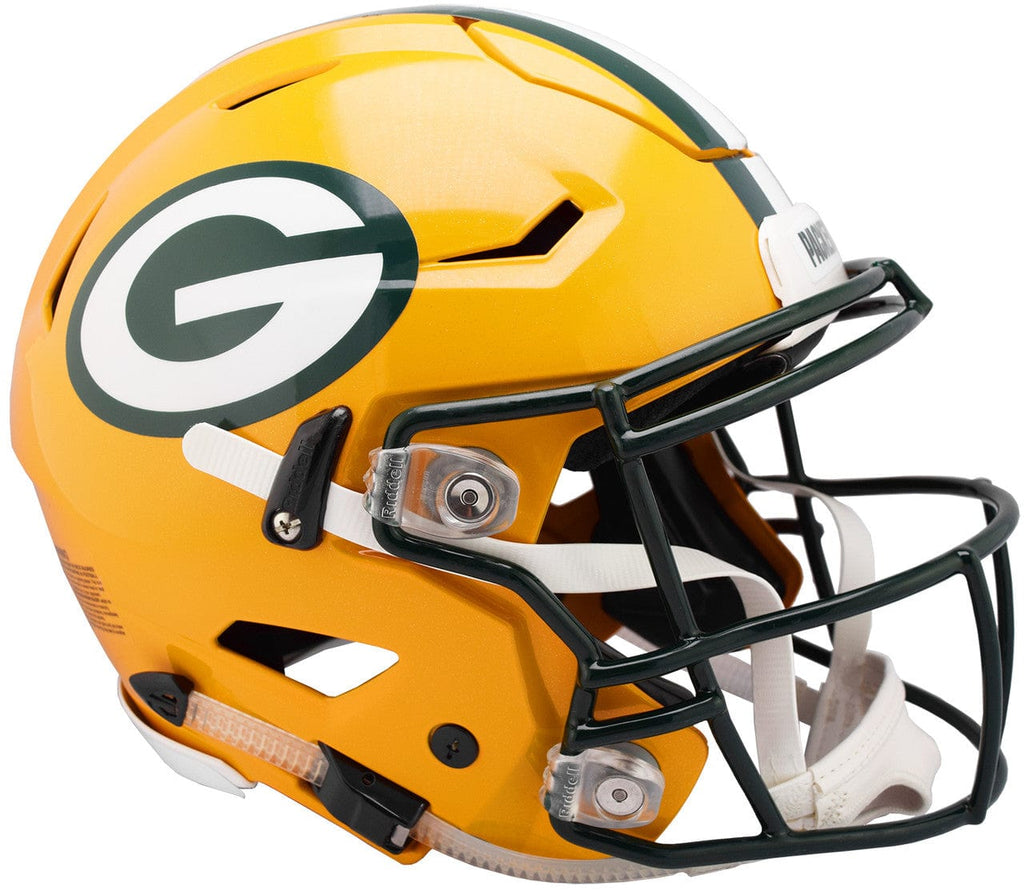 Helmets Full Size Authentic Green Bay Packers Helmet Riddell Authentic Full Size SpeedFlex Style 095855310114