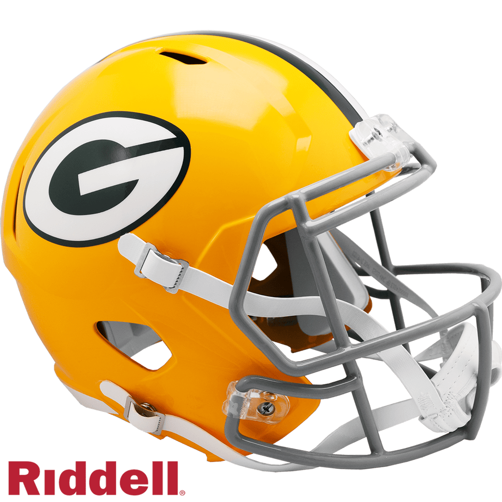 Helmets Full Size Replica Green Bay Packers Helmet Riddell Replica Full Size Speed Style 1961-1979 T/B 095855311128