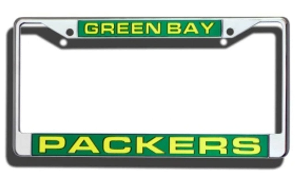 License Frame Chrome Green Bay Packers License Plate Frame Laser Cut Chrome 094746402488