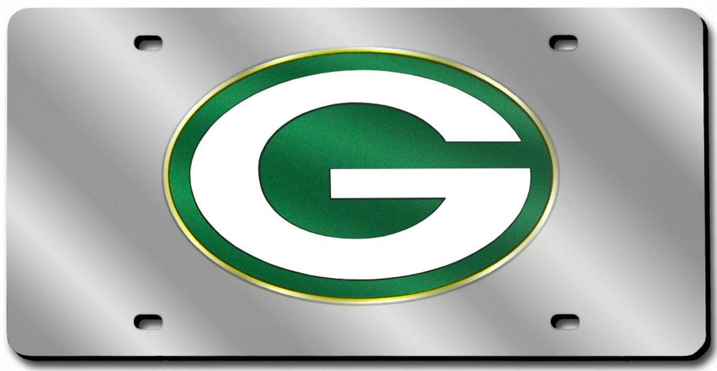 License Plate Laser Cut Green Bay Packers License Plate Laser Cut Silver 094746138349