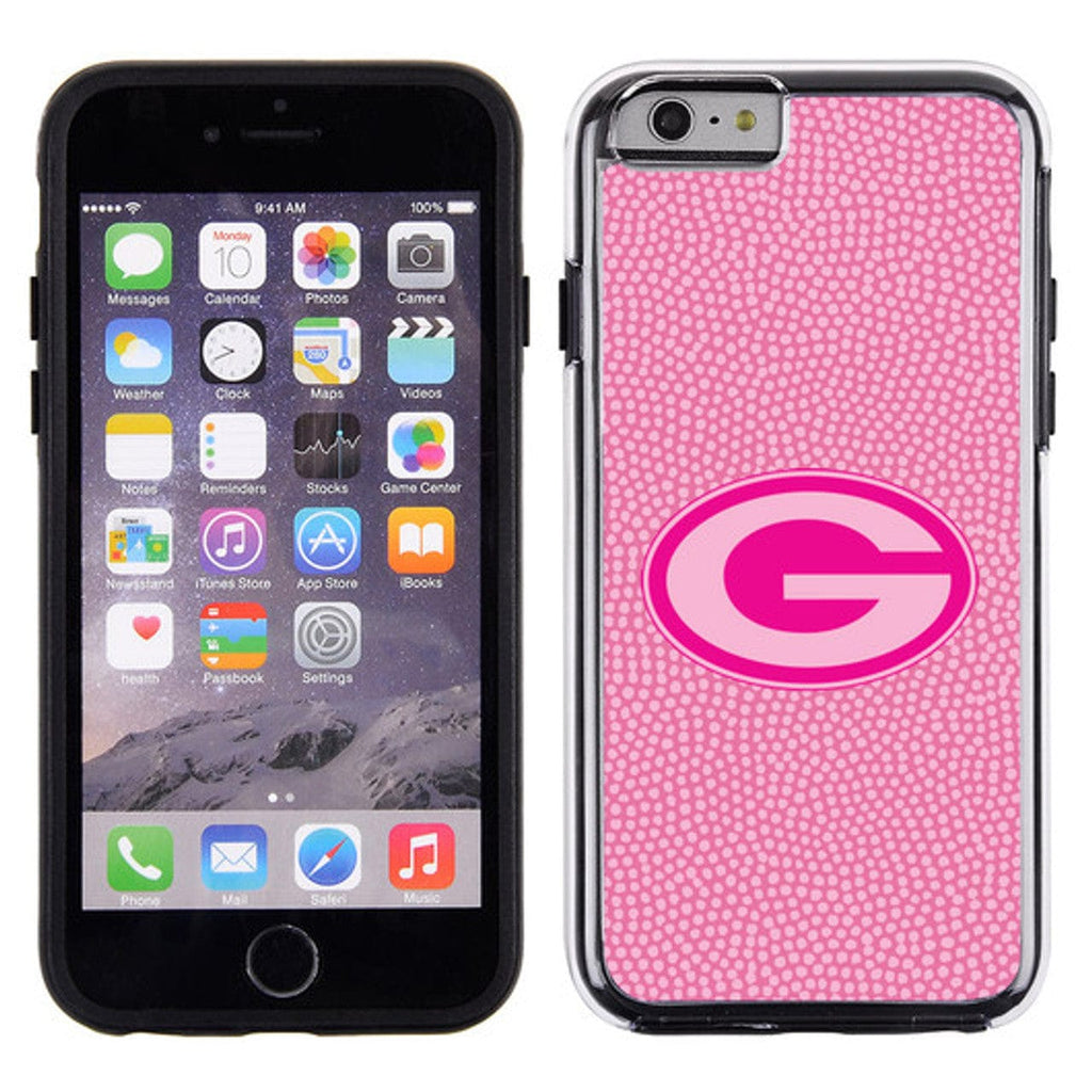 Green Bay Packers Green Bay Packers Phone Case Pink Football Pebble Grain Feel iPhone 6 CO 637057001591