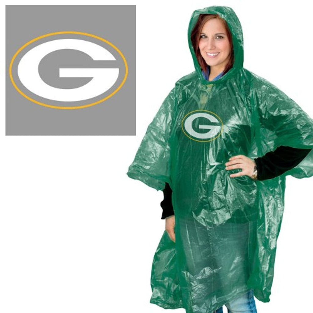 Rain Ponchos Green Bay Packers Rain Poncho 099606252005