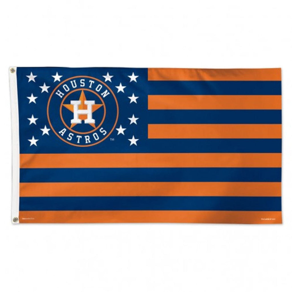 Flag 3x5 Houston Astros Flag 3x5 Deluxe Style Stars and Stripes Design 032085027009