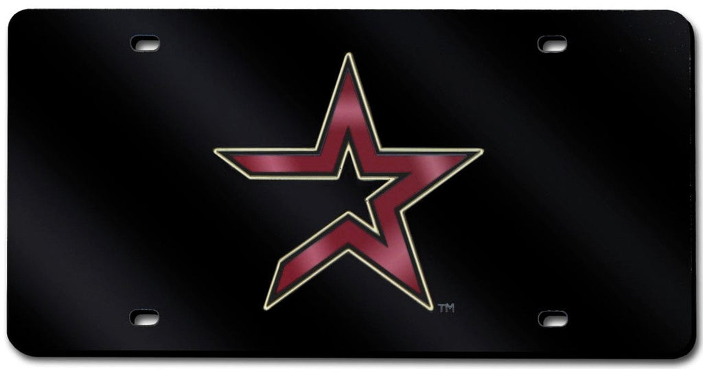 License Plate Laser Cut Houston Astros License Plate Laser Cut Black - Special Order 094746222666