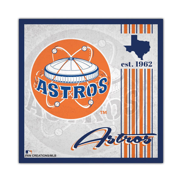 Houston Astros Sign 11x17 Wood Slogan Design - Multi-Color