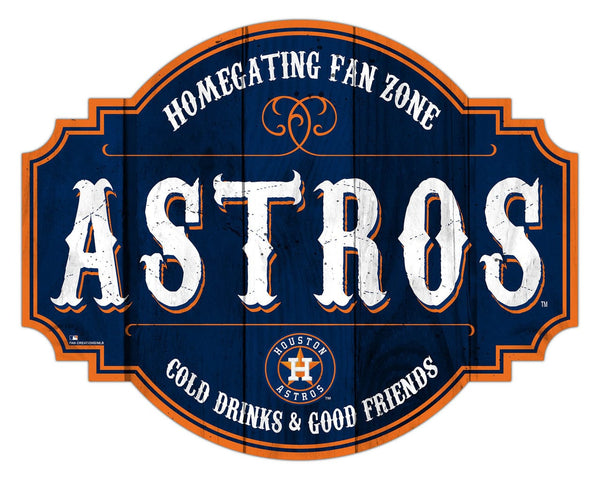 Houston Astros Wooden Avenue Sign 4x17