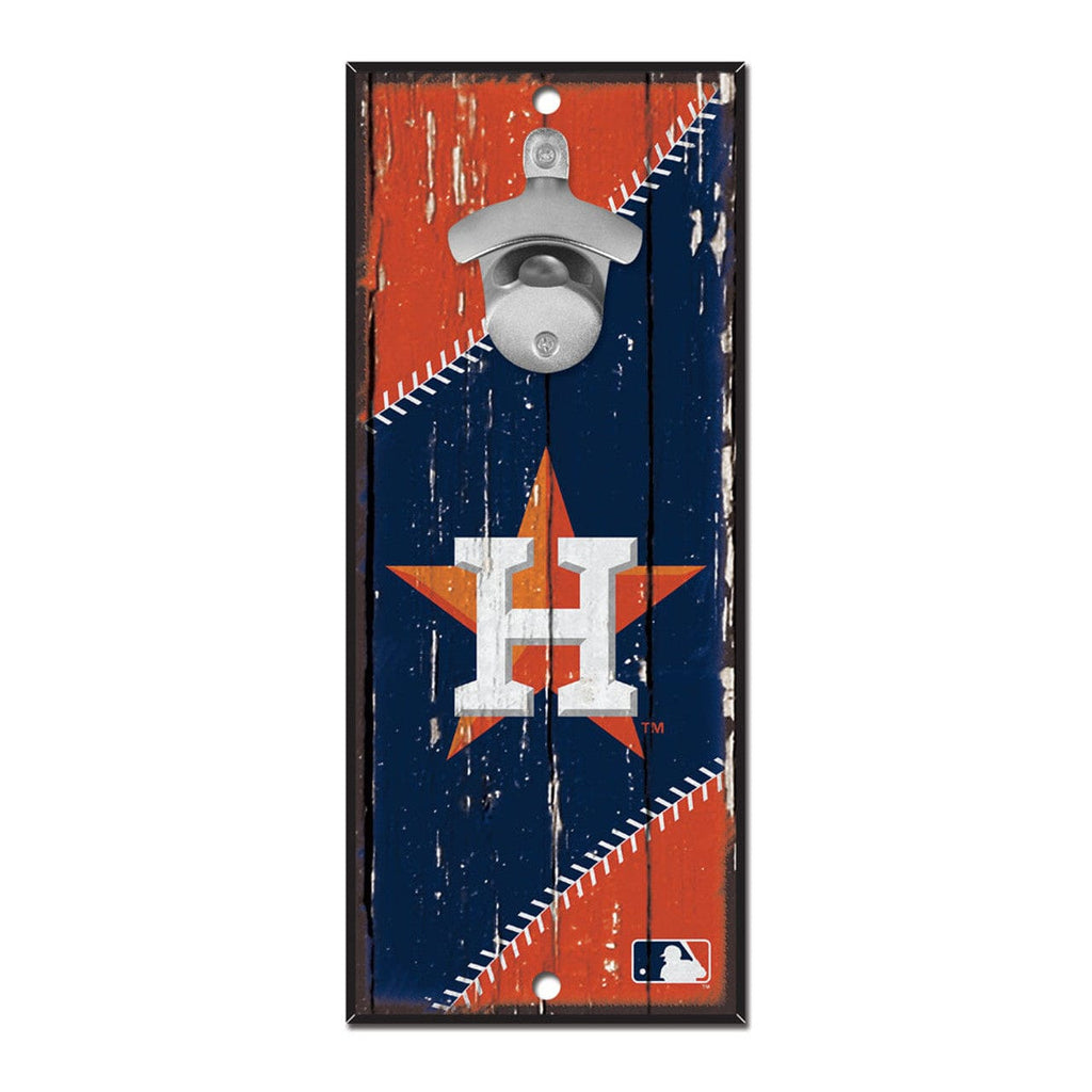 Sign 5x11 Bottle Opener Houston Astros Sign Wood 5x11 Bottle Opener 032085587879