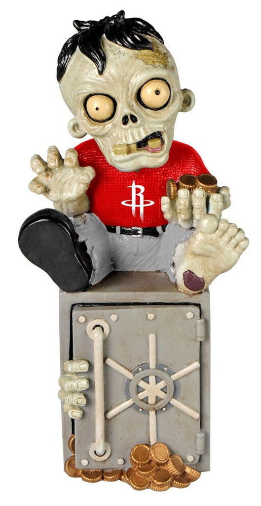 Houston Rockets Houston Rockets Zombie Figurine Bank CO 887849519746