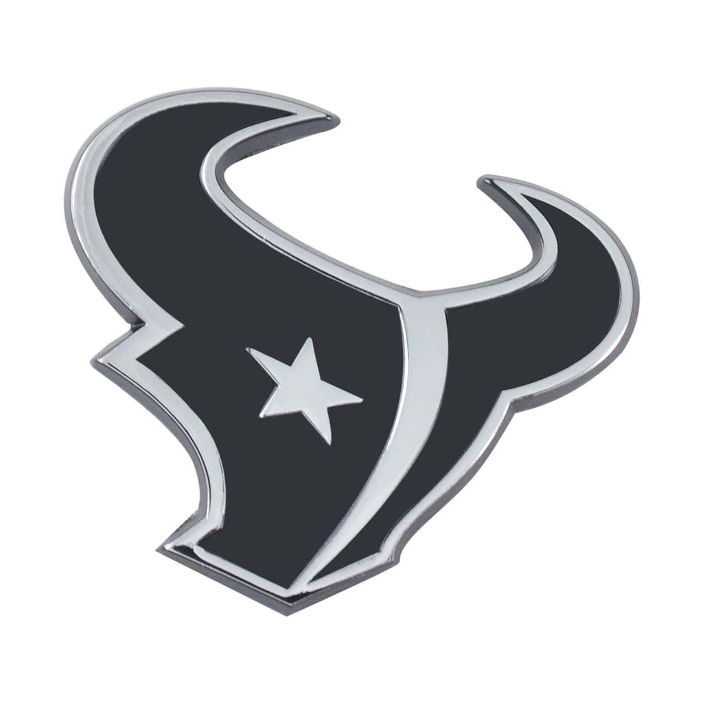 Houston Texans Houston Texans Auto Emblem Premium Metal Chrome 842281113976
