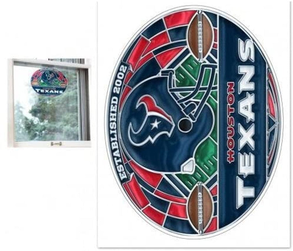 Decal 11x17 Multi Use Houston Texans Decal 11x17 Multi Use stained Glass Style 032085056801