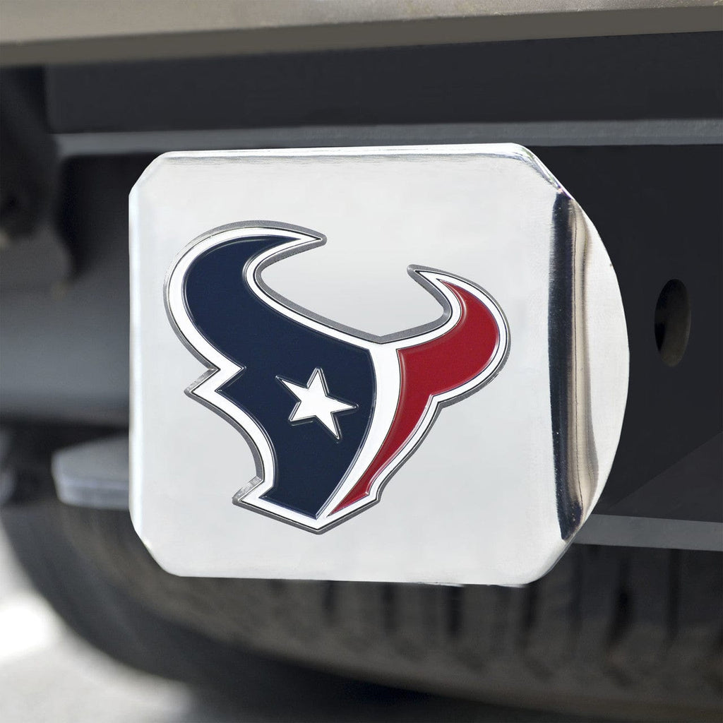 Auto Hitch Covers Houston Texans Hitch Cover Color Emblem on Chrome 842281125641