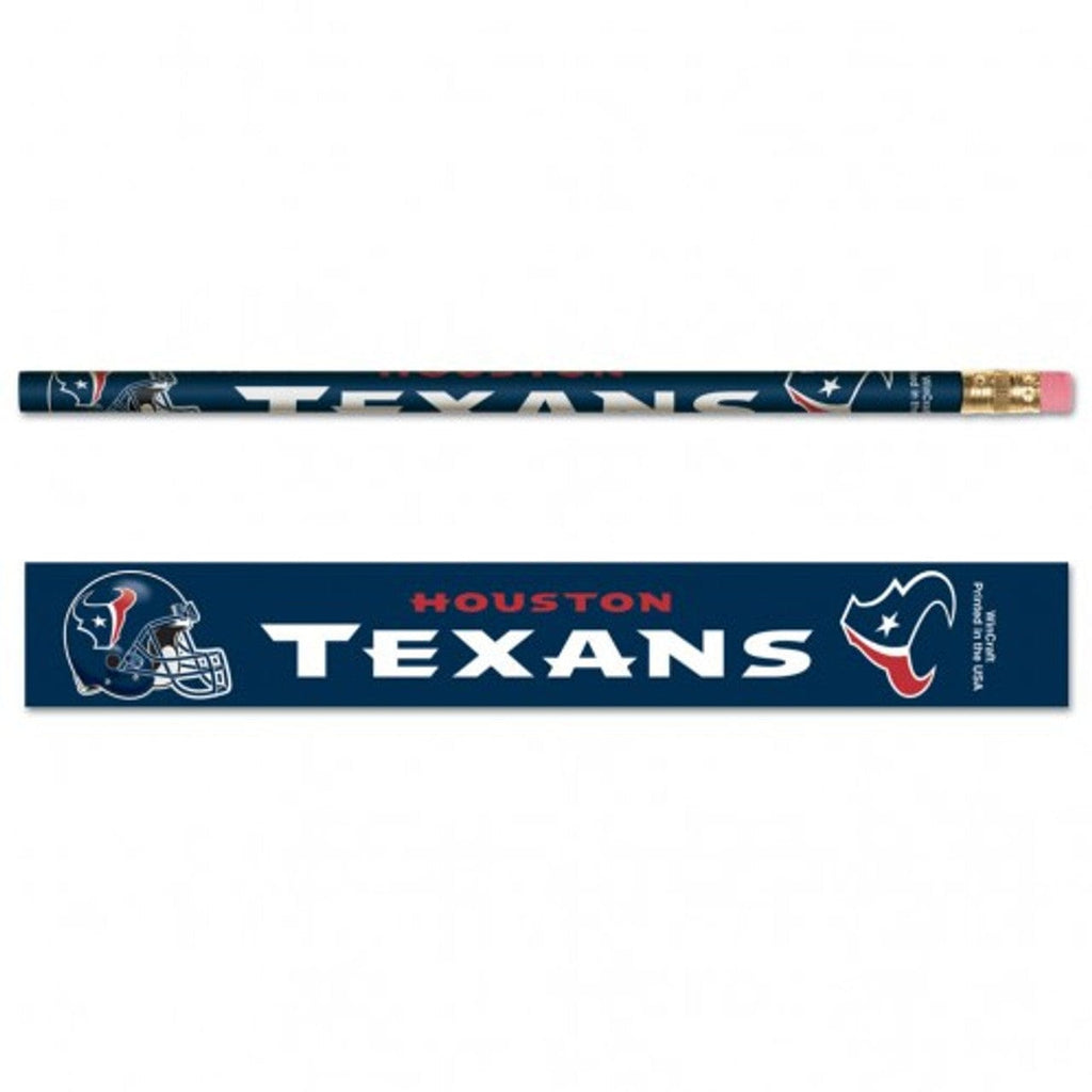 Pencil 6 Pack Houston Texans Pencil 6 Pack 032085155221