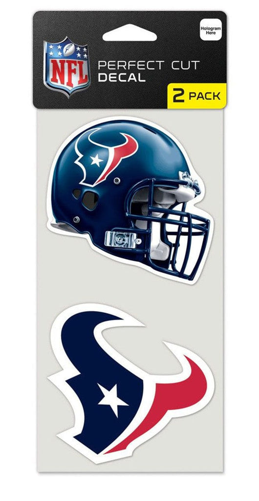 Decal 4x4 Perfect Cut Set of 2 Houston Texans Set of 2 Die Cut Decals 032085475695