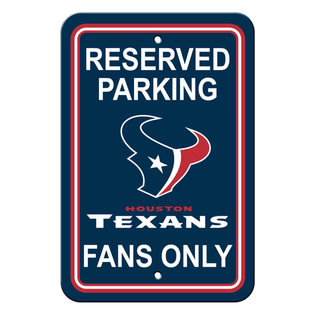 Houston Texans Houston Texans Sign 12x18 Plastic Reserved Parking Style CO 023245902632