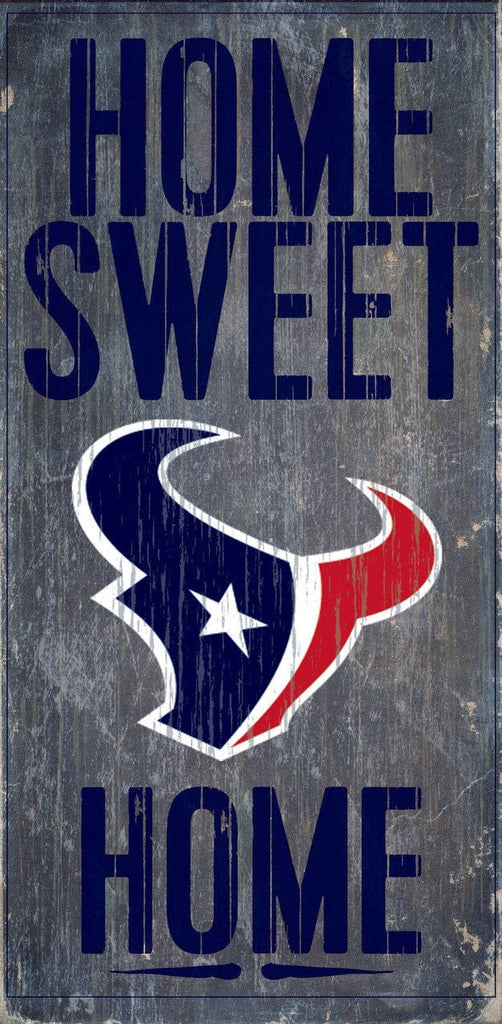 Sign 6x12 Home Sweet Home Houston Texans Wood Sign - Home Sweet Home 6"x12" 878460048418