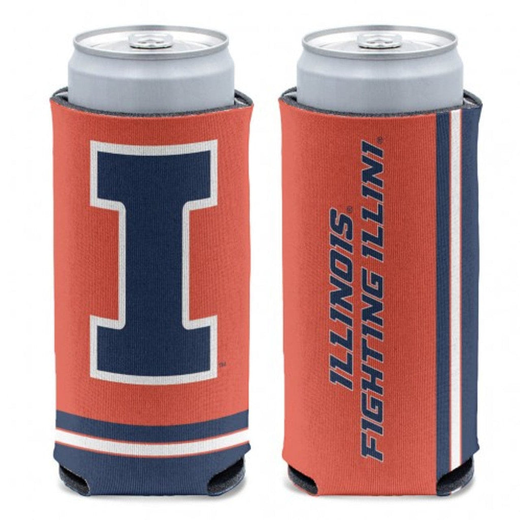 Slim Can Coolers Illinois Fighting Illini Can Cooler Slim Can Design 194166096318