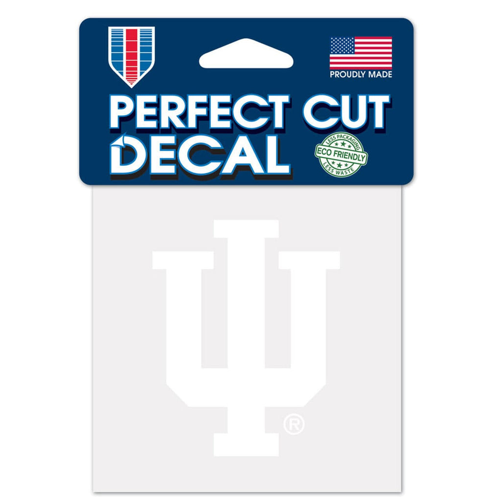 Decal 4x4 Perfect Cut White Indiana Hoosiers Decal 4x4 Perfect Cut White 032085062437