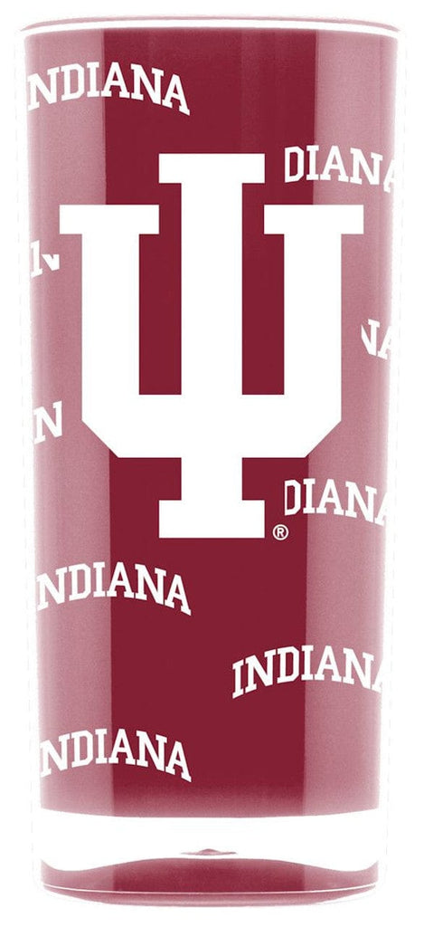 Drink Tumbler Plastic 16 Sq Indiana Hoosiers Tumbler Square Insulated 16oz - Special Order 094131032993