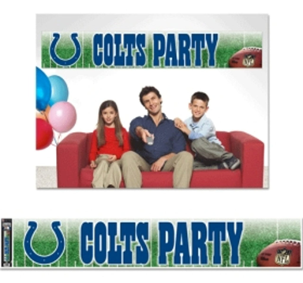 Indianapolis Colts Indianapolis Colts Banner 12x65 Party Style CO 032085488381