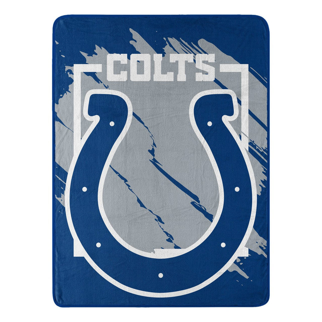 Blankets Indianapolis Colts Blanket 46x60 Micro Raschel Dimensional Design Rolled 190604331386