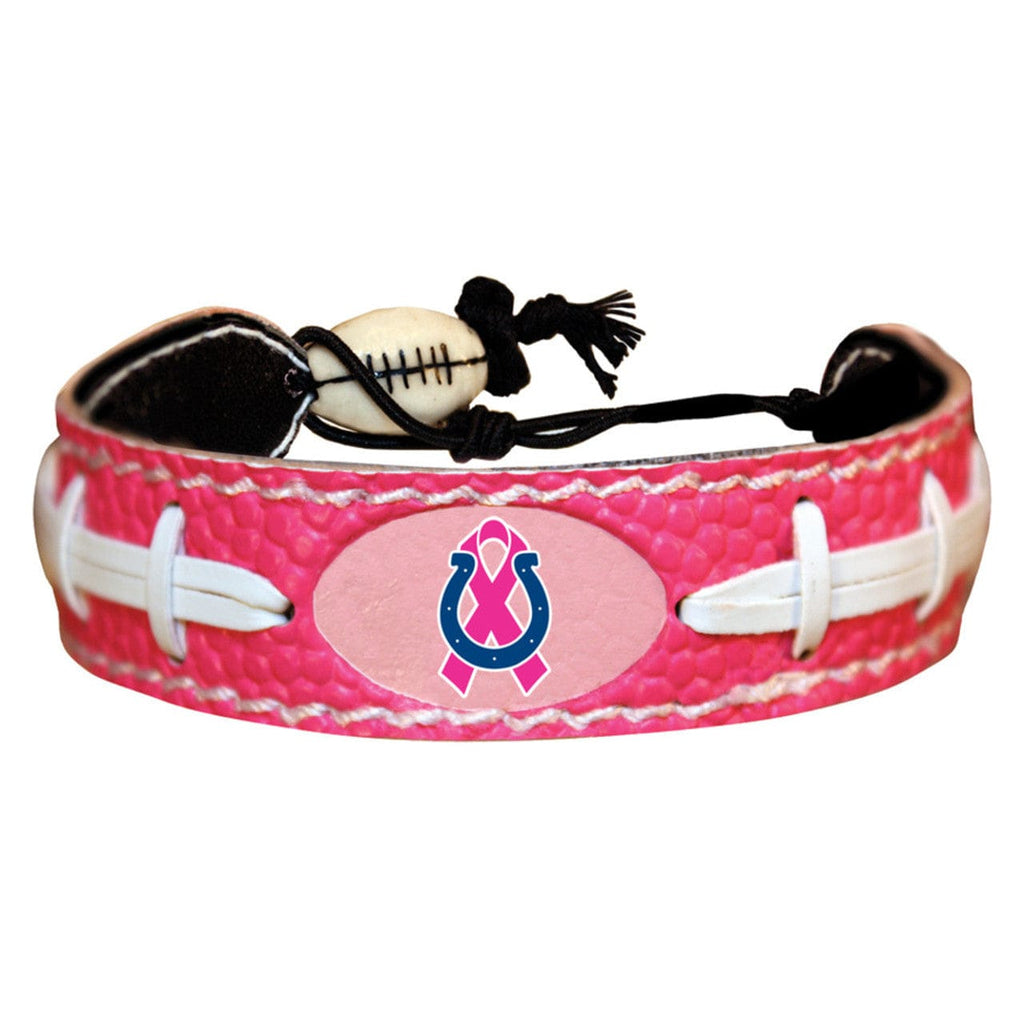 Indianapolis Colts Indianapolis Colts Bracelet Pink Football Breast Cancer Awareness Ribbon CO 844214032941