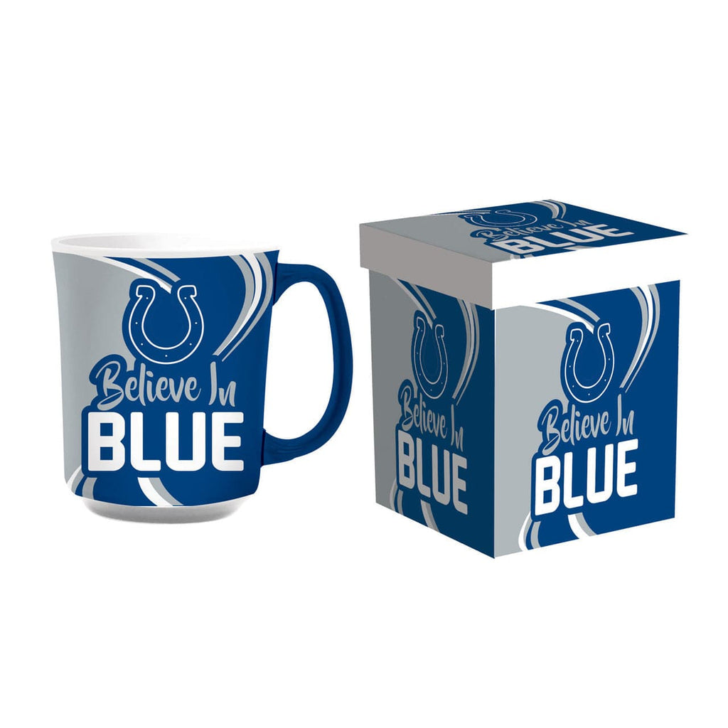 Boxed 14oz Indianapolis Colts Coffee Mug 14oz Ceramic with Matching Box 801946265054