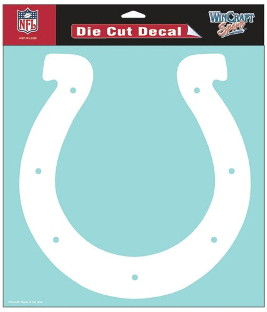 Decal 8x8 Perfect Cut White Indianapolis Colts Decal 8x8 Die Cut White 032085256577