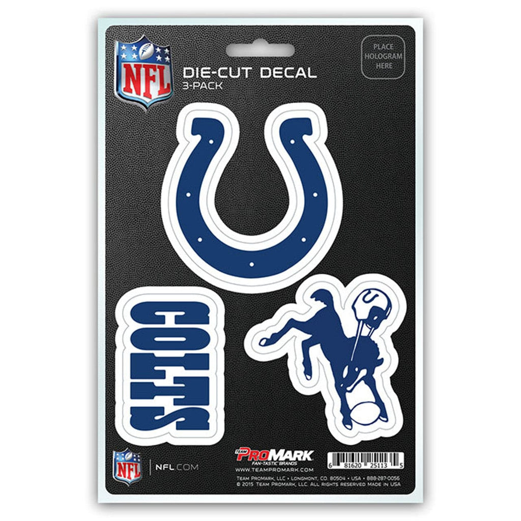 Decal Die Cut Teams 3 Pack Indianapolis Colts Decal Die Cut Team 3 Pack 681620251135