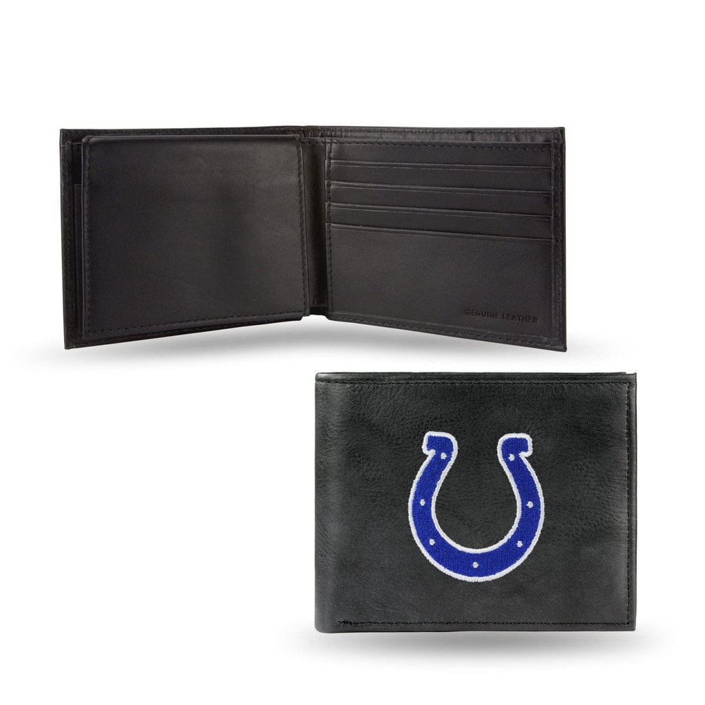 Wallet Leather Billfold Indianapolis Colts Embroidered Leather Billfold - Special Order 024994145110