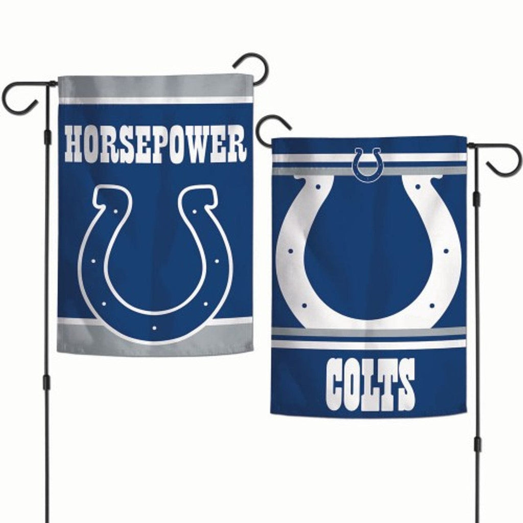 Flags 12x18 Indianapolis Colts Flag 12x18 Garden Style 2 Sided Slogan Design - Special Order 032085758385