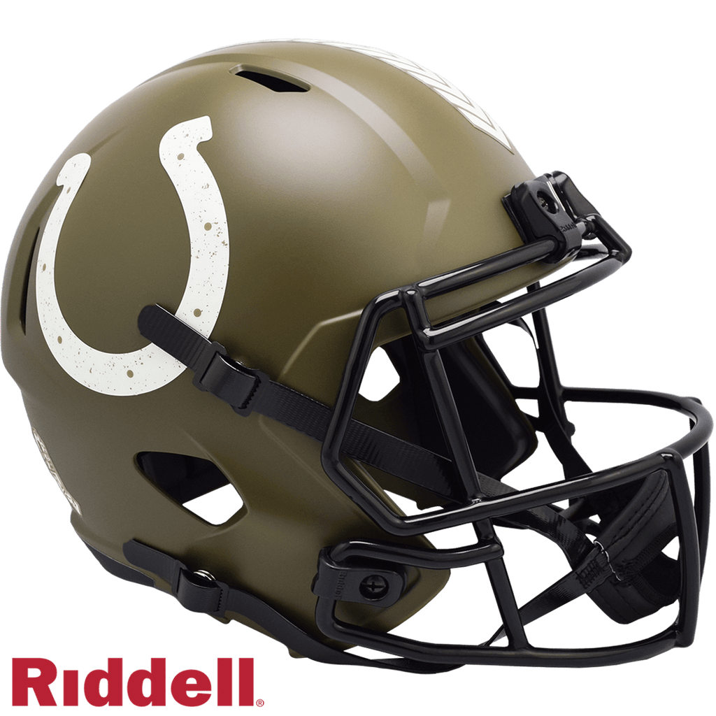 Salute to Service Helmets Indianapolis Colts Helmet Riddell Replica Full Size Speed Style Salute To Service 095855632711