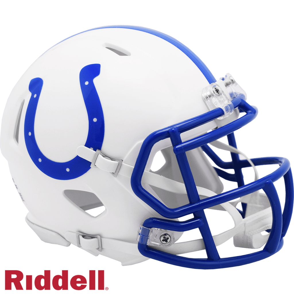 Throwback Speed Helmets Indianapolis Colts Helmet Riddell Replica Mini Speed Style 1995-2003 T/B 095855633961