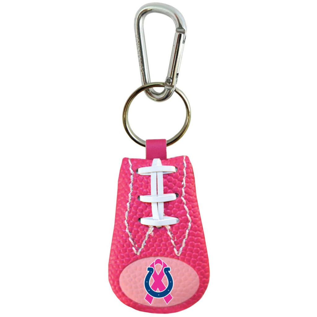 Indianapolis Colts Indianapolis Colts Keychain Pink Football Breast Cancer Awareness Ribbon CO 844214032958