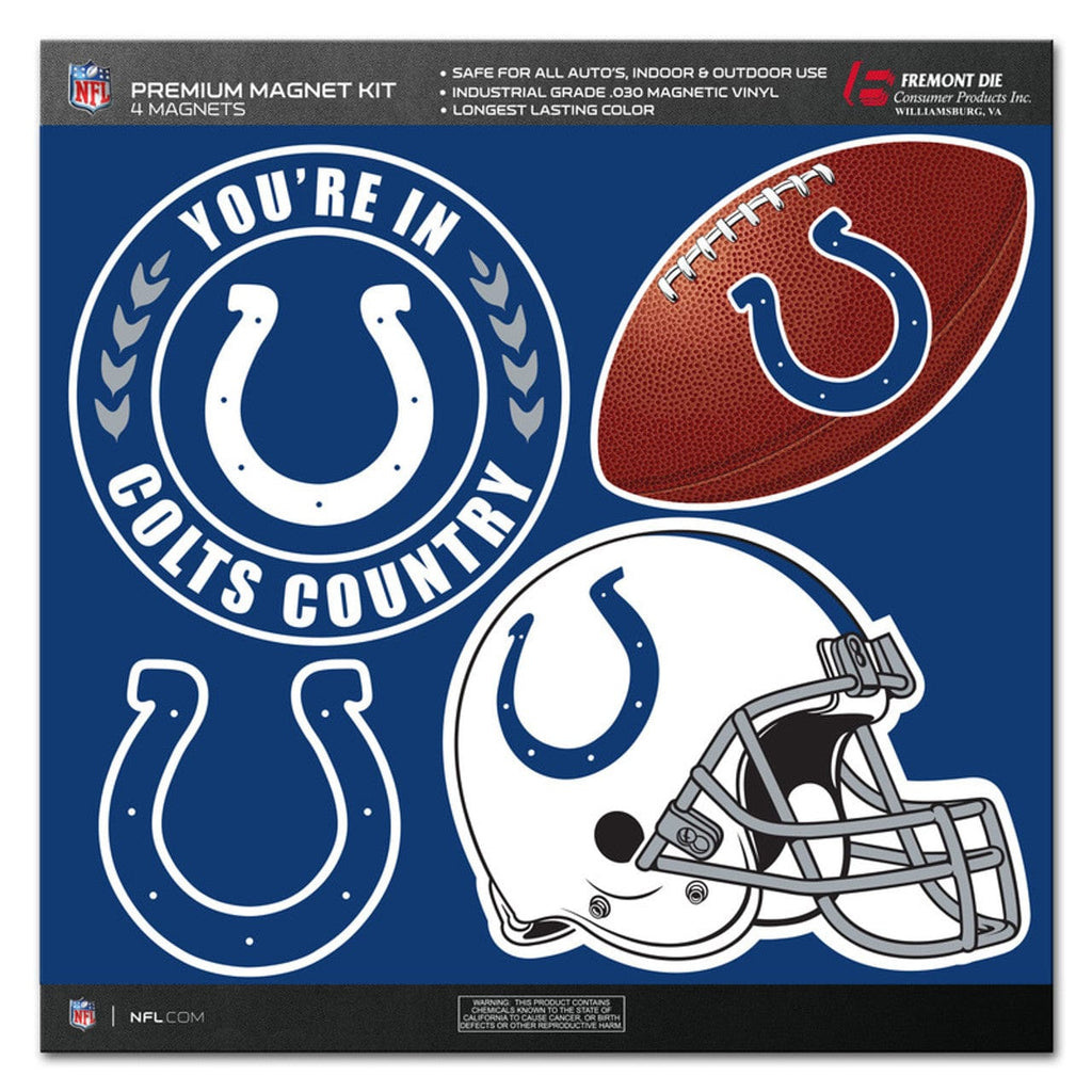 Indianapolis Colts Indianapolis Colts Magnet Kit 4 Piece CO 023245986243
