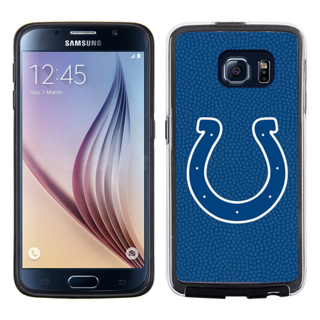 Indianapolis Colts Indianapolis Colts Phone Case Team Color Football Pebble Grain Feel Samsung Galaxy S6 CO 637057043126