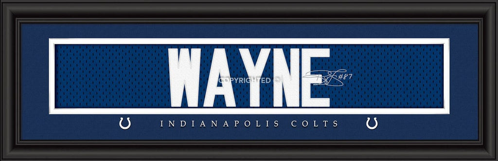 Print 8x24 Signature Style Indianapolis Colts Print 8x24 Signature Style Reggie Wayne 848655037923