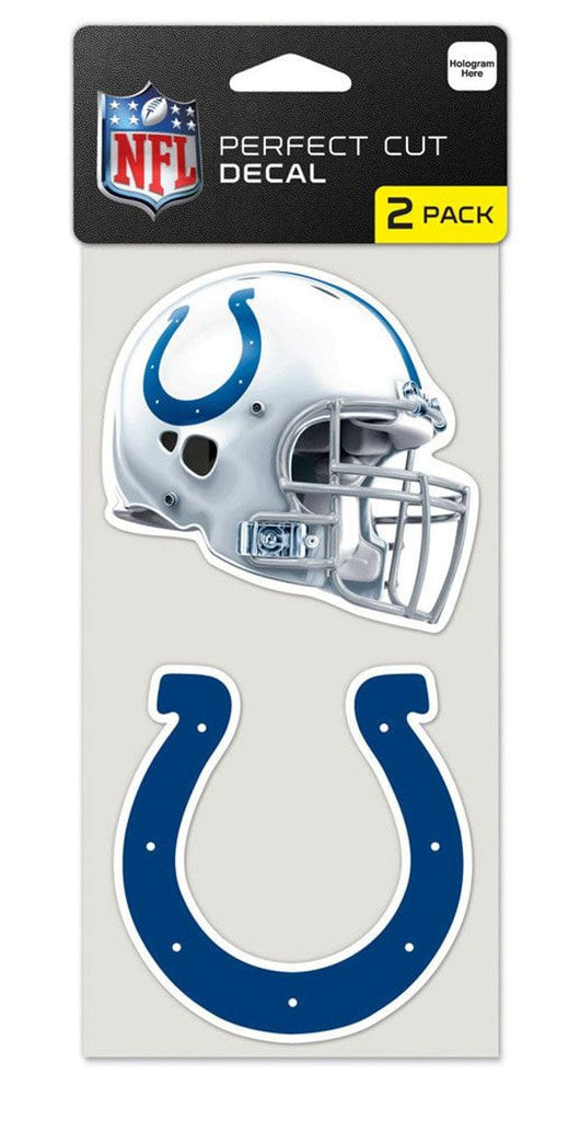 Decal 4x4 Perfect Cut Set of 2 Indianapolis Colts Set of 2 Die Cut Decals 032085475701