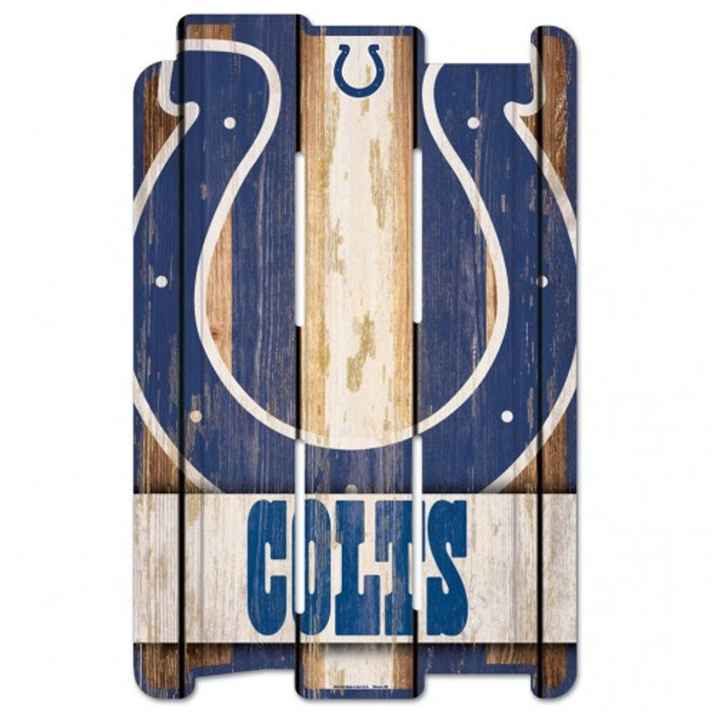 Sign 11x17 Fence Indianapolis Colts Sign 11x17 Wood Fence Style 032085112415