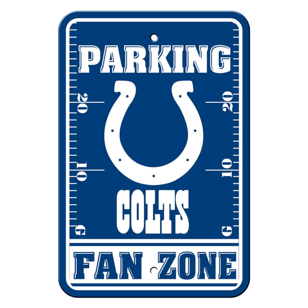 Indianapolis Colts Indianapolis Colts Sign 12x18 Plastic Fan Zone Parking Style CO 023245922241