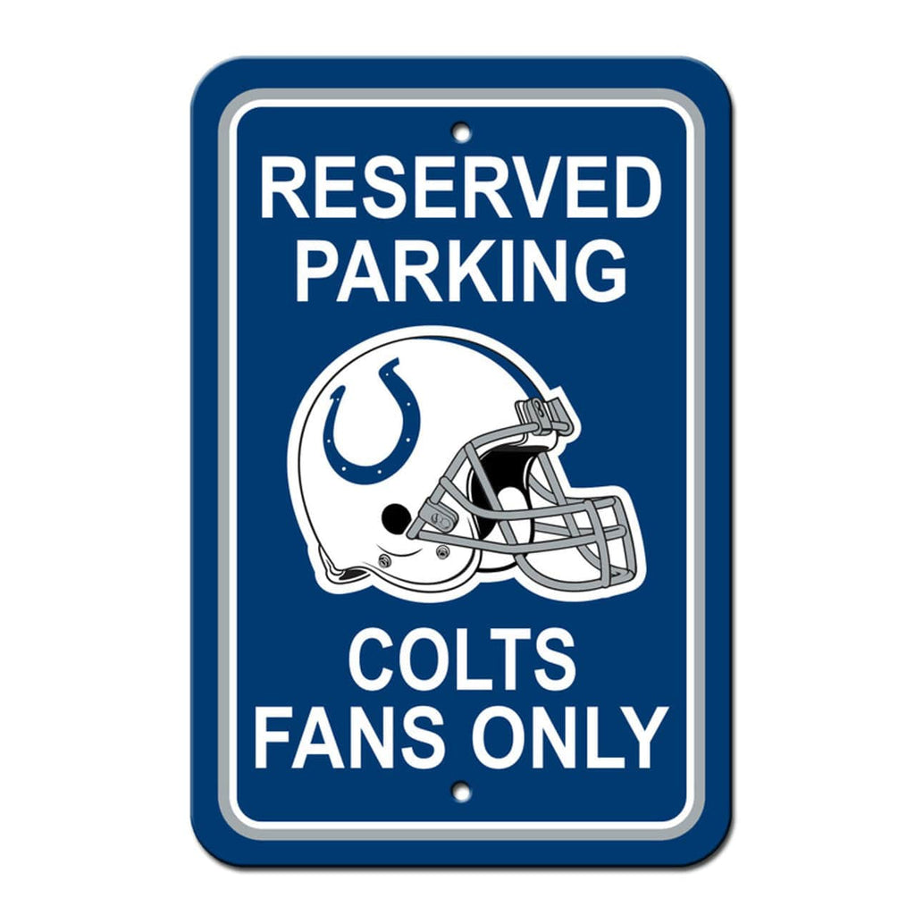Indianapolis Colts Indianapolis Colts Sign 12x18 Plastic Reserved Parking Style CO 023245902243