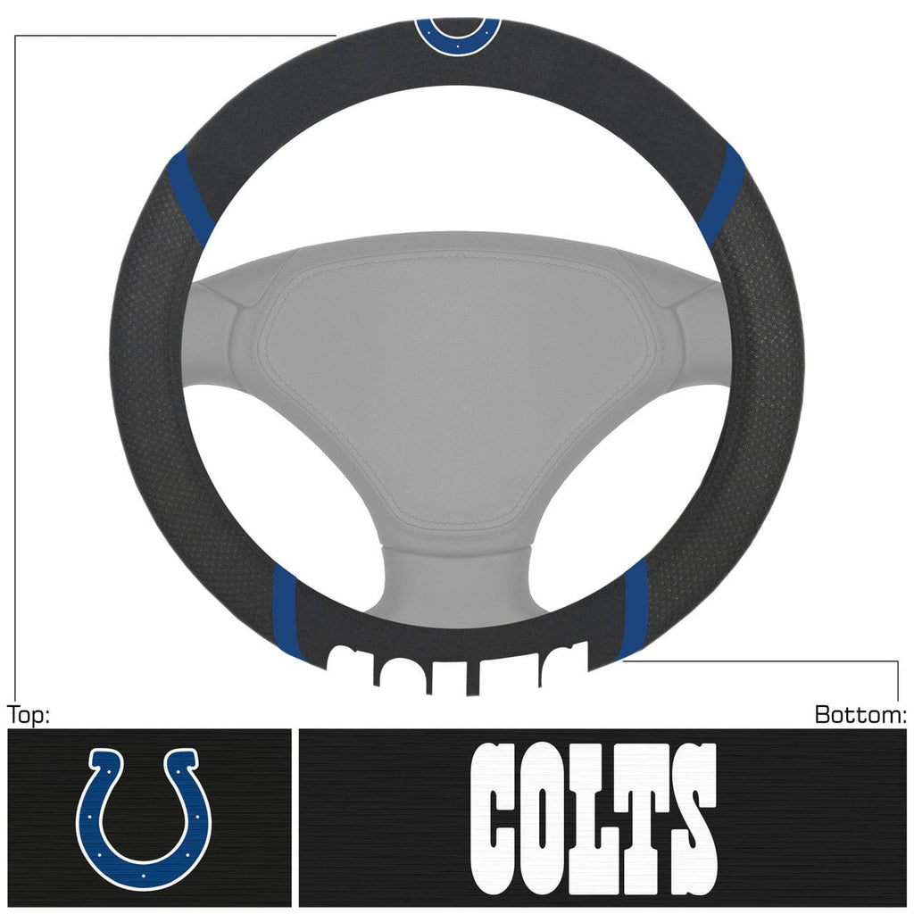 Steering Wheel Covers Mesh Indianapolis Colts Steering Wheel Cover Mesh/Stitched 842989085650