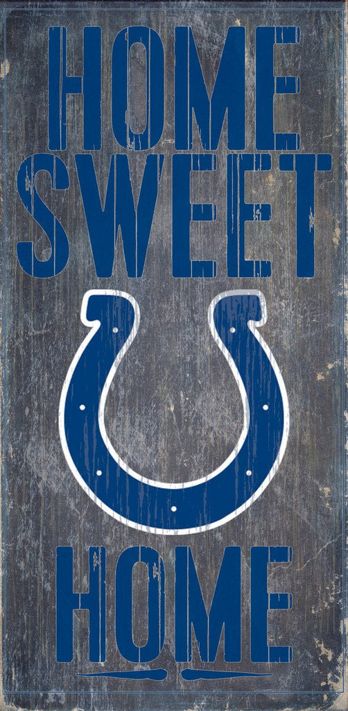 Sign 6x12 Home Sweet Home Indianapolis Colts Wood Sign - Home Sweet Home 6"x12" 878460048425