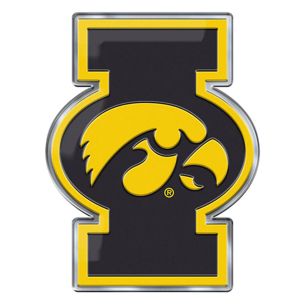 Auto Emblem Color Iowa Hawkeyes Auto Emblem Color Alternate Logo 681620267259